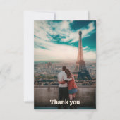 Carte De Remerciements Mariage rétro du milieu du siècle (Devant)