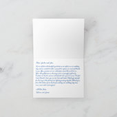 Carte De Remerciements Mariage romantique gothique (Intérieur)