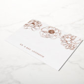 Carte de remerciements Mariage rose Gold Foil (Rotation)