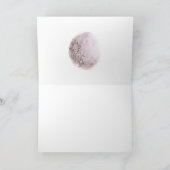 Carte de remerciements Mariage rose pâle de la lun (Intérieur)