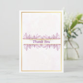 Carte de remerciements Mariage Russe Rose (Debout devant)