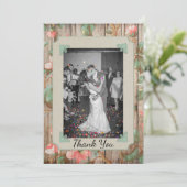 Carte de remerciements Mariage Russe Spring Blosso (Debout devant)