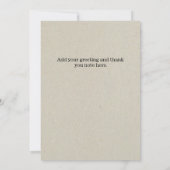 Carte de remerciements Mariage Russe Spring Blosso (Dos)