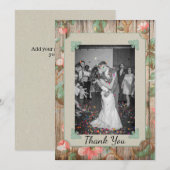 Carte de remerciements Mariage Russe Spring Blosso (Devant / Derrière)