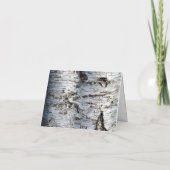 Carte De Remerciements Mariage rustique de Birch Tree (Dos)