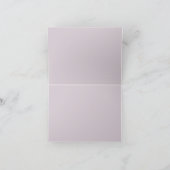 Carte De Remerciements Mariage rustique violet profond (Intérieur)