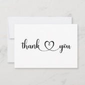 Carte de remerciements Mariage simple (Devant)