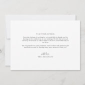 Carte De Remerciements Mariage simple feuille verte (Dos)