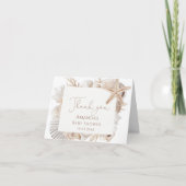 Carte De Remerciements Mariage sur la Côte (Devant)