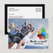 Carte de remerciements Mariage Sweet Banner (Devant / Derrière)