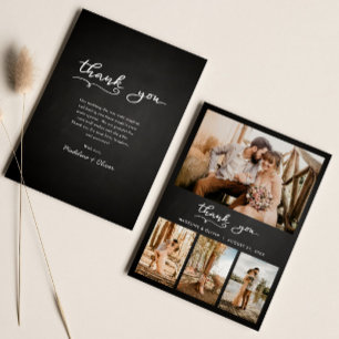 Carte De Remerciements Mariage Tableau Multi Photo Script de remercieme