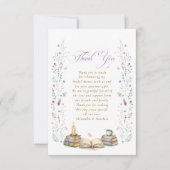 Carte De Remerciements Mariage thème livre (Devant)