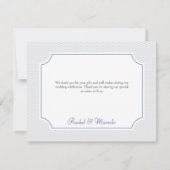 Carte de remerciements Mariage Tropical Palm Tree (Dos)