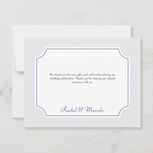 Carte de remerciements Mariage Tropical Palm Tree (Dos)