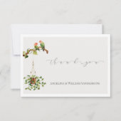 Carte de remerciements Mariage Tropical Palm Tree (Devant)