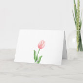 Carte De Remerciements Mariage Tulip de printemps (Dos)