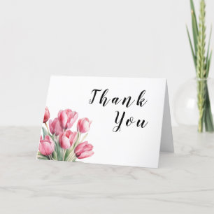 Carte De Remerciements Mariage Tulip de printemps