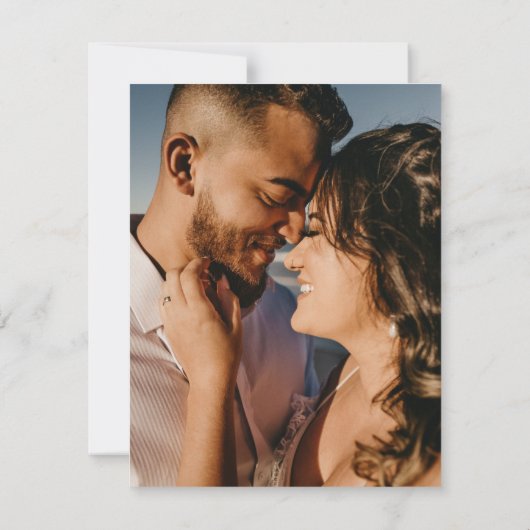 Carte de remerciements Mariage unique (Dos)