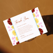 Carte De Remerciements mariage unique floral