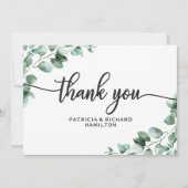 Carte de remerciements Mariage verdoyant (Devant)