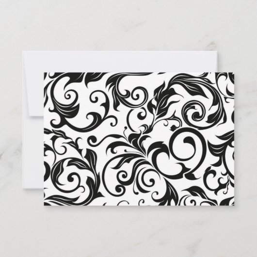 Carte de remerciements Mariage Vert (Dos)