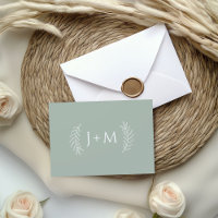 Mariage vert Boho Sage Stationnaire
