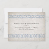 Carte De Remerciements Mariage viking (Dos)