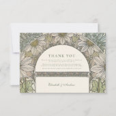 Carte De Remerciements mariage vintage Garden Arch (Devant)