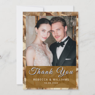 Carte De Remerciements Mariage Vintage sur le thème des callas ivory colo