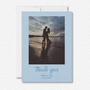 Carte De Remerciements Mariage White Lotus