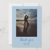 Carte De Remerciements Mariage White Lotus (Devant)