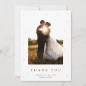 Carte de remerciements Mariage White Pearls (Devant)