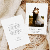 Carte de remerciements Mariage White Pearls