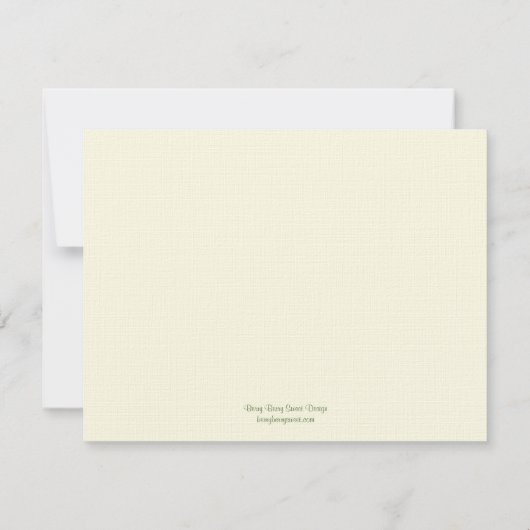 Carte de remerciements Mariage Willow Tree (Dos)