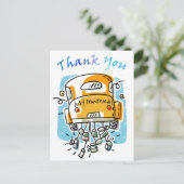 Carte de remerciements marié (2C) (Debout devant)