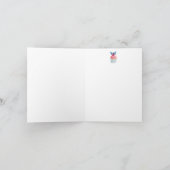 Carte De Remerciements Marie Antoinette, Anges, Cupcakes et Papillons (Intérieur)