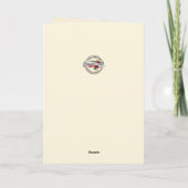 Carte De Remerciements Marie et Bébé Jésus Fleurs bleues et bleues (Dos)