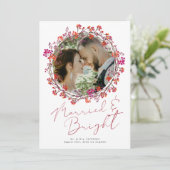 Carte De Remerciements Marié et brillant photo de Noël (Debout devant)