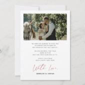 Carte De Remerciements Marié et brillant photo de Noël (Dos)