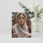 Carte De Remerciements Mariée de la forêt (Debout devant)