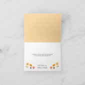 Carte De Remerciements Mariés aux citrouilles mignonnes remerciements de (Intérieur)