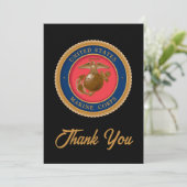 Carte De Remerciements Marine Corps Seal (Debout devant)