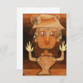 Carte De Remerciements Marionnette par Paul Klee (Devant / Derrière)