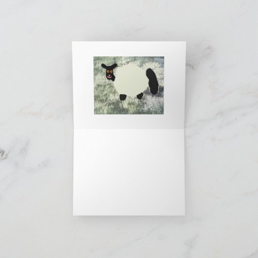 Carte De Remerciements Marley The Popcorn 🍿 Sheep 🐑 (Intérieur)