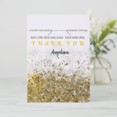 carte de remerciements mARN en parties scintillant (Debout devant)