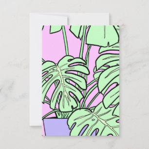 Carte De Remerciements Marque-page de plante fromage, amoureux des plante