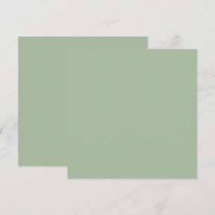 Carte De Remerciements Marque personnalisée verte Sage