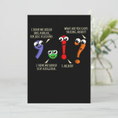 Carte De Remerciements Marques de ponctuation Professeur d'anglais Élève (Debout devant)