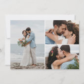 Carte De Remerciements Marques Seaglass | Photo Mariage d'aquarelle côtiè (Dos)