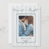 Carte De Remerciements Married and Bright Hand Drawn Frame Photo Wedding (Devant)